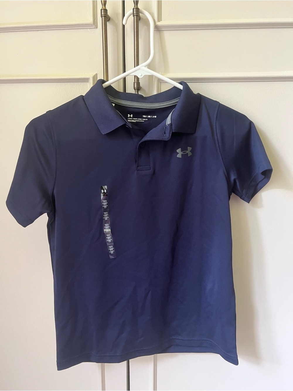 Under Armour Boys Navy Blue Performance Polo